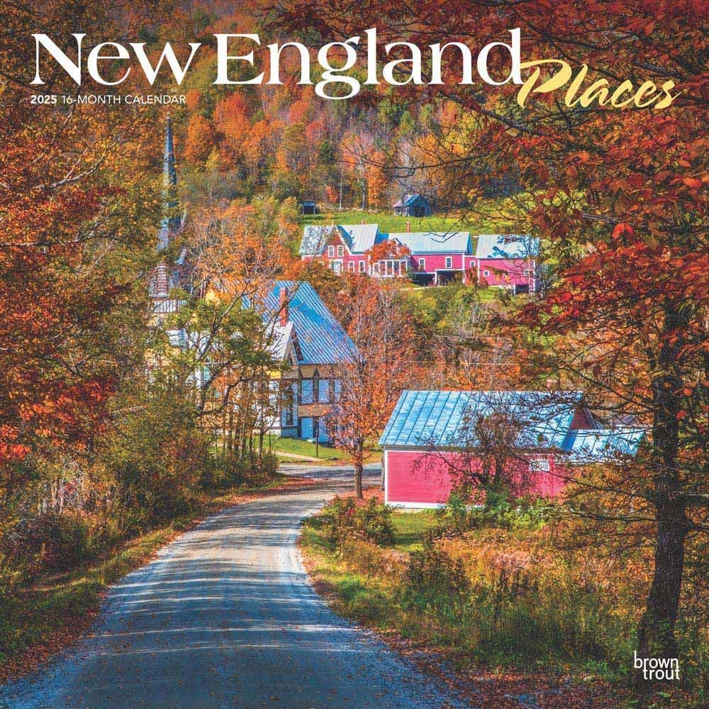 New England Places 2025 Wall Calendar Main Product Image width=&quot;1000&quot; height=&quot;1000&quot;