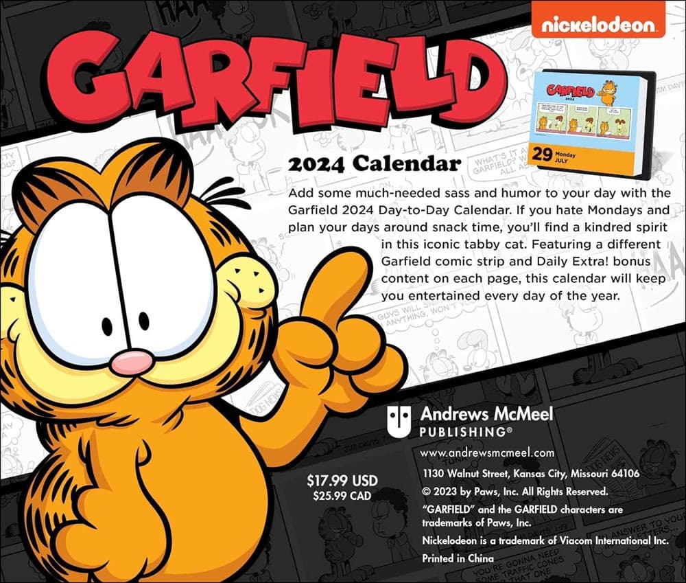 Garfield 2024 Desk Calendar Alternate Image 1 width=&quot;1000&quot; height=&quot;1000&quot;