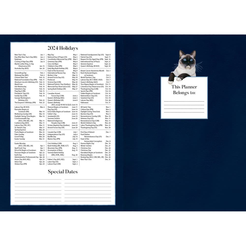 American Cat Monthly 2024 Pocket Planner Alternate Image 4