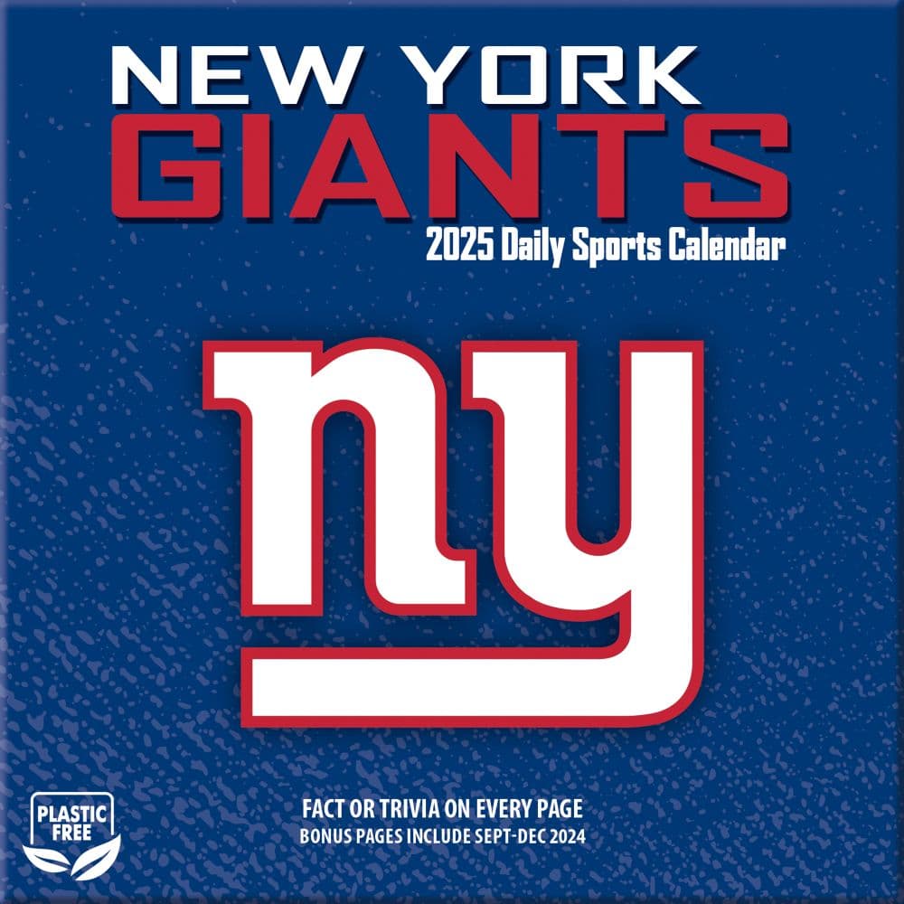 NFL New York Giants 2025 Desk Calendar Sixth Alternate Image