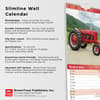 image Tractors Slim 2025 Wall Calendar information