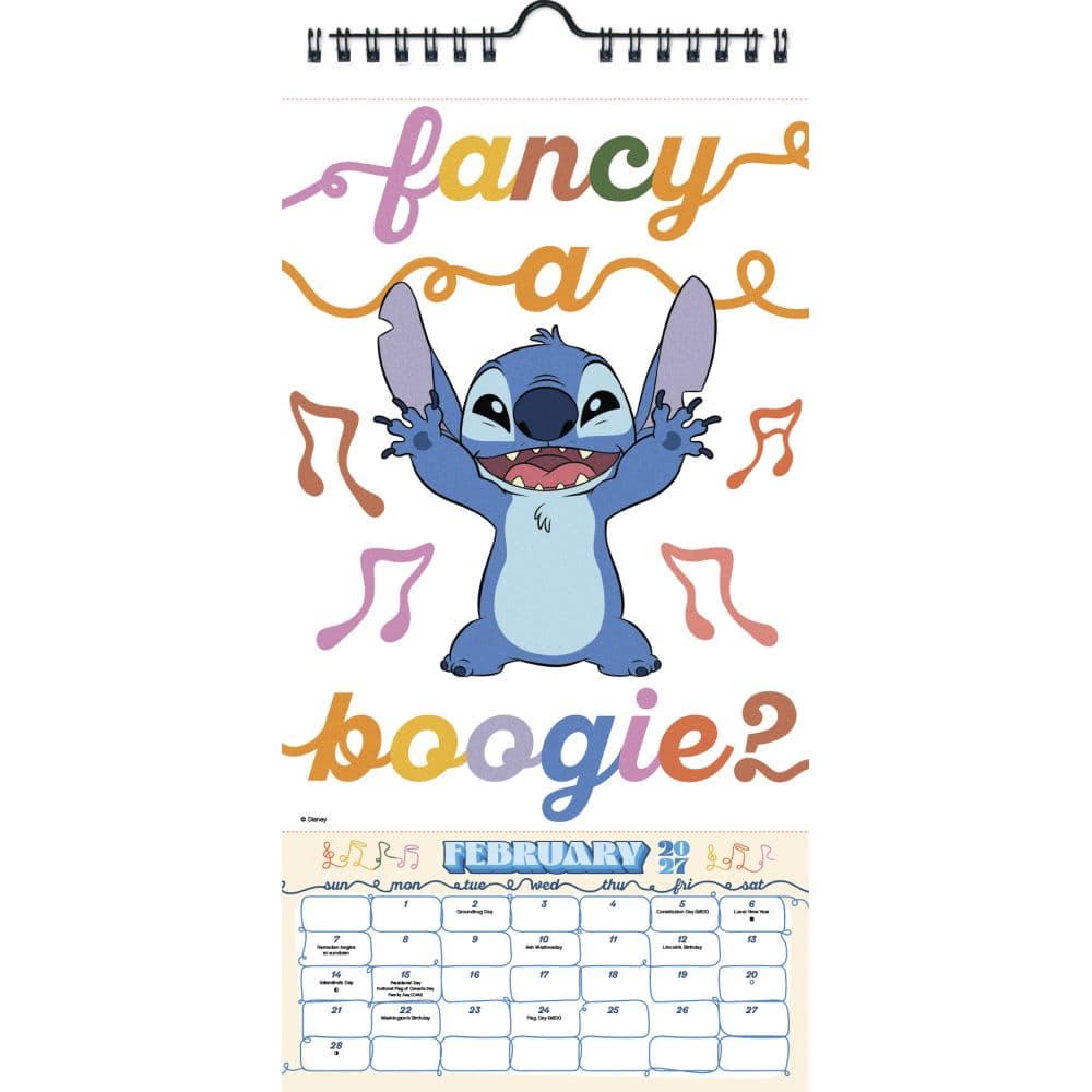 Disney Stitch 2027 Vertical Wall Calendar Third Alternate Image