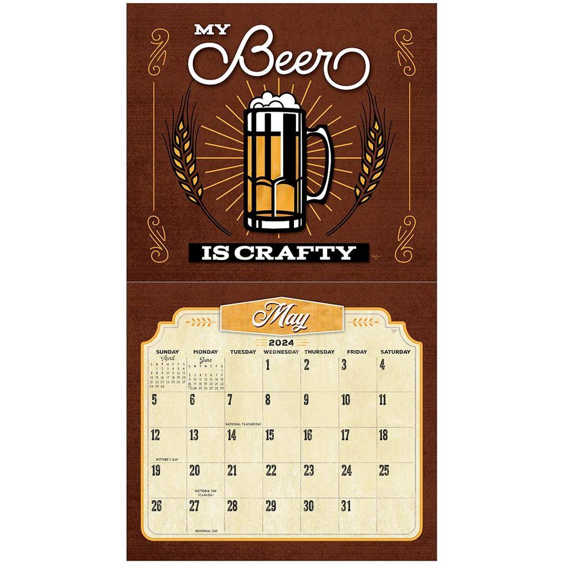 Craft Beer 2024 Wall Calendar