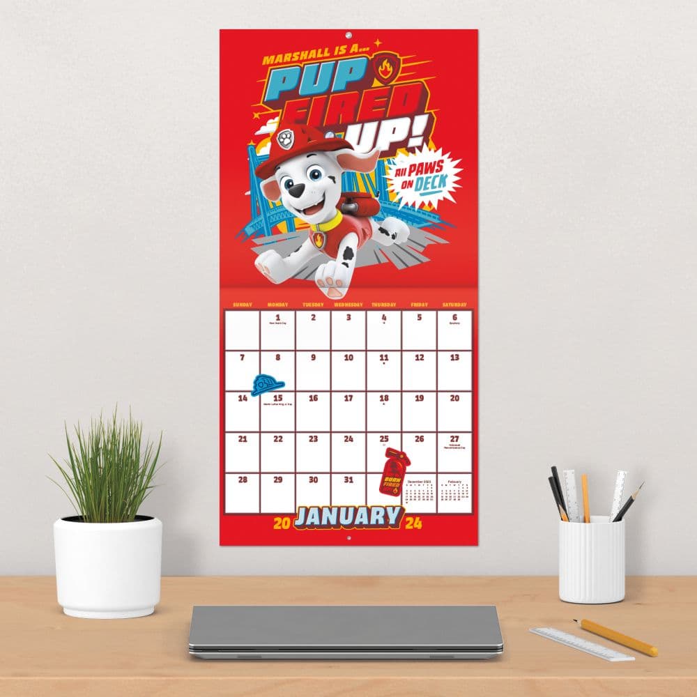 Paw Patrol 2024 Wall Calendar