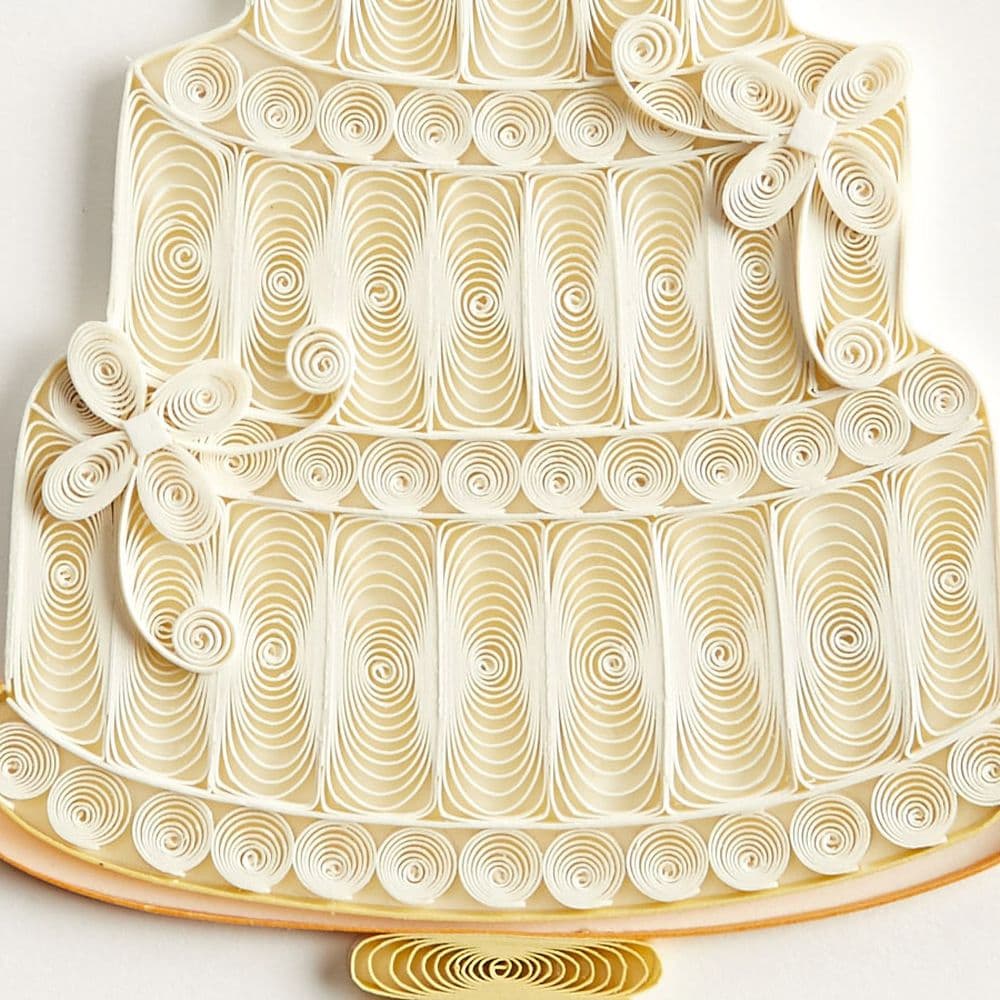 Cake Quilling Wedding Card Fourth Alternate Image width=&quot;1000&quot; height=&quot;1000&quot;