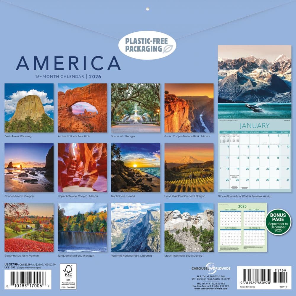 America Special Value 2026 Wall Calendar First Alternate Image