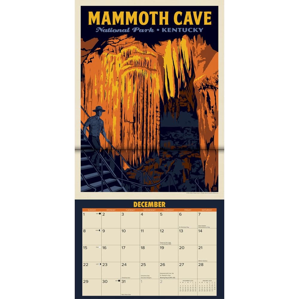 National Parks ADG 2024 Wall Calendar