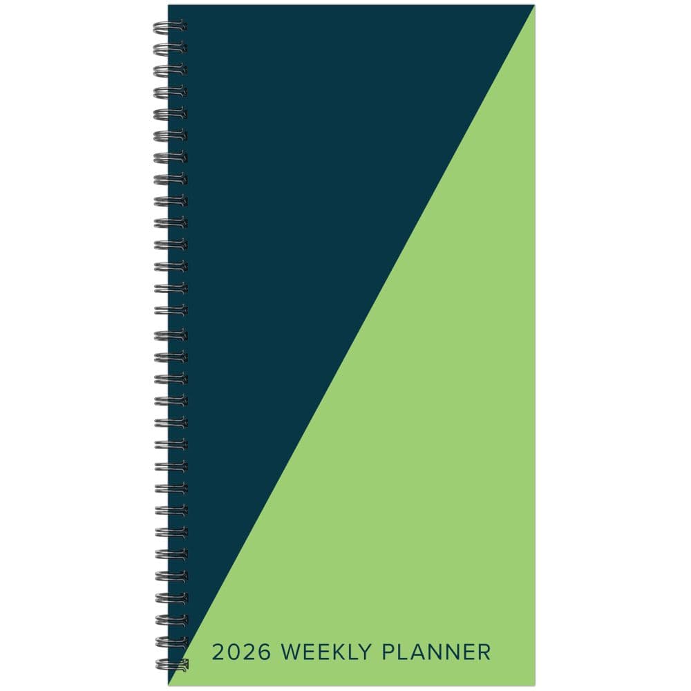 image Navy Lime Duotone 2026 Spiral Weekly Planner Main Product Image
