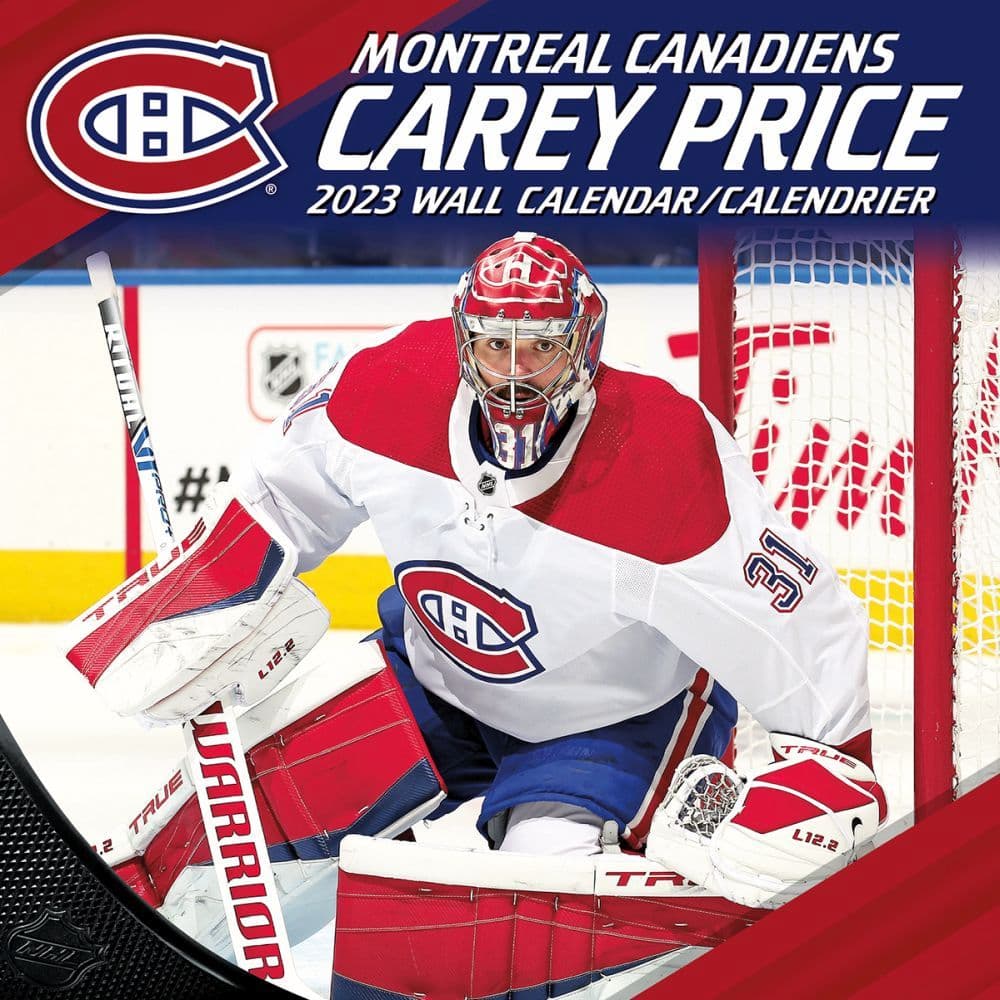 NHL Carey Price 2023 Wall Calendar - Calendars.com