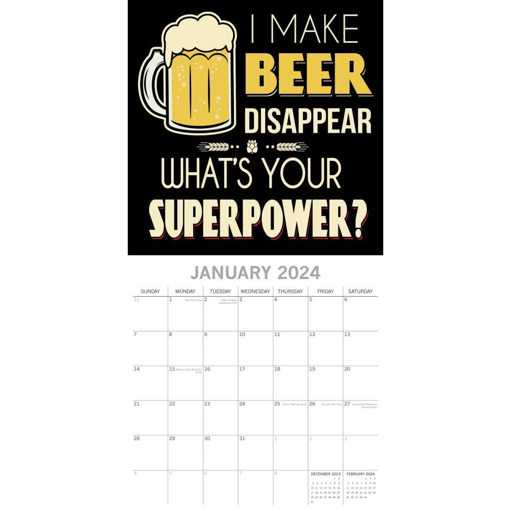 Beer Signs 2024 Wall Calendar Second Alternate Image width=&quot;1000&quot; height=&quot;1000&quot;