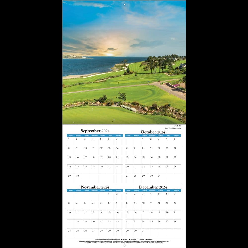 Golf Courses Photo 2025 Wall Calendar Third Alternate Image width="1000" height="1000"