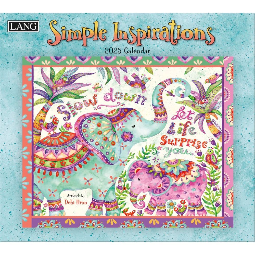 Simple Inspirations by Debi Hron 2025 Wall Calendar