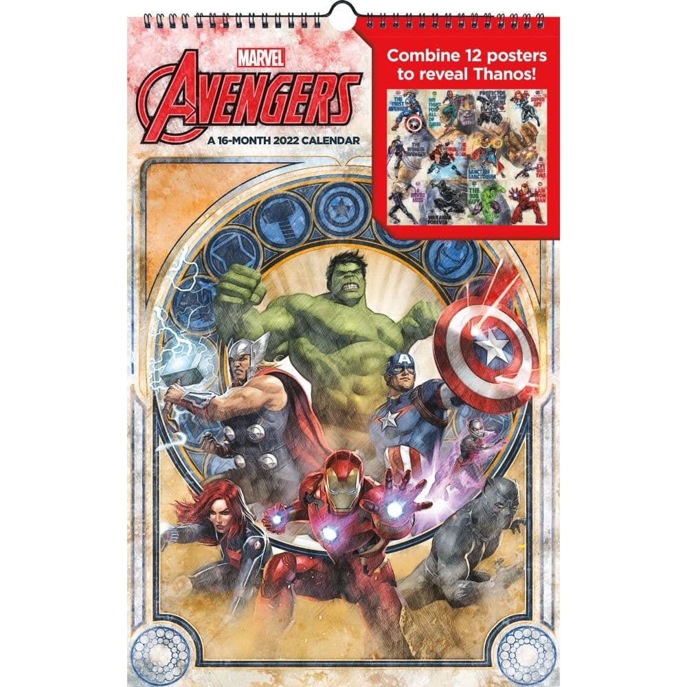 Marvel Avengers 2022 Poster Wall Calendar