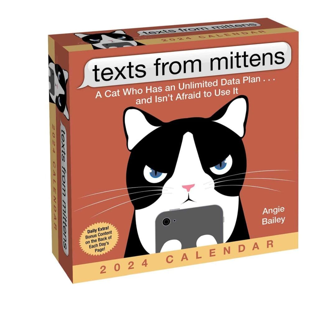 Texts From Mittens the Cat 2024 Desk Calendar Main