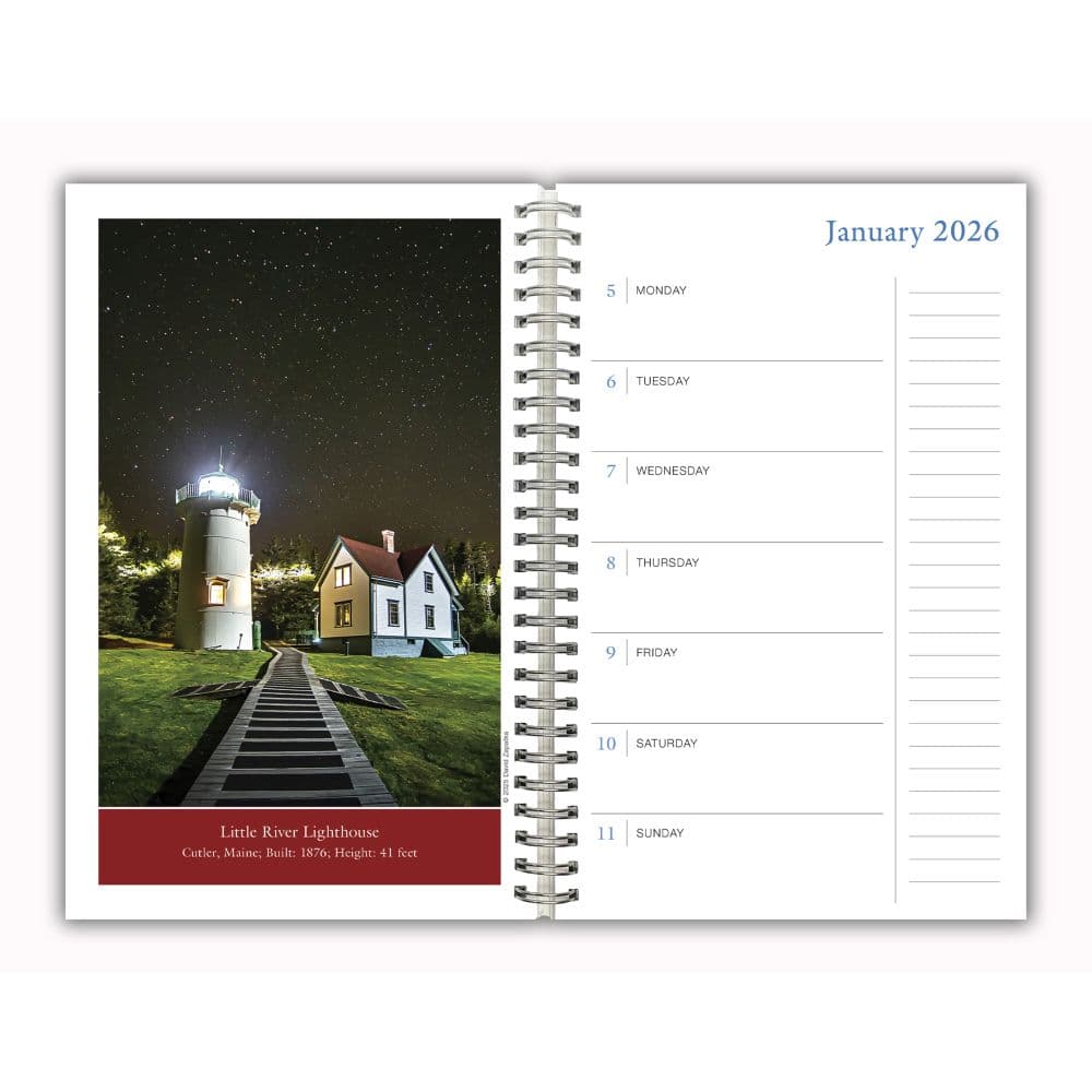 Great American Lighthouses Weekly 2026 Planner Third Alternate Image