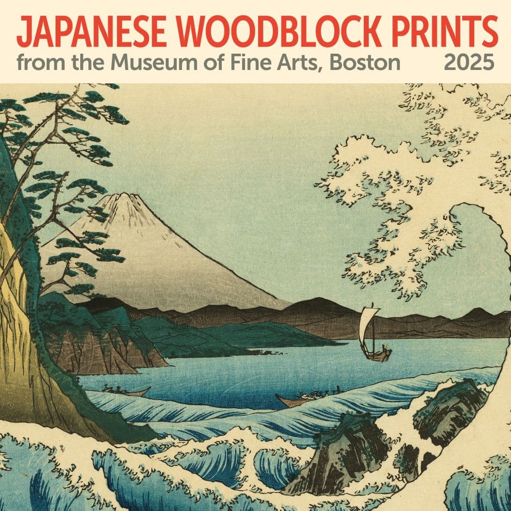 Japanese Woodblocks Museum of Fine Art 2025 Wall Calendar Main Image