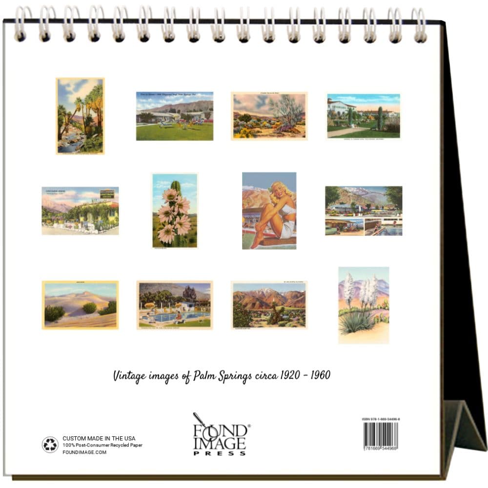 Nostalgic Palm Springs 2025 Easel Desk Calendar First Alternate Image width="1000" height="1000"