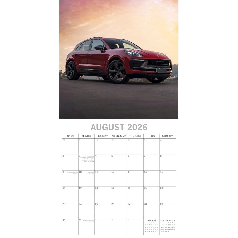 Porsche 2026 Wall Calendar Third Alternate Image