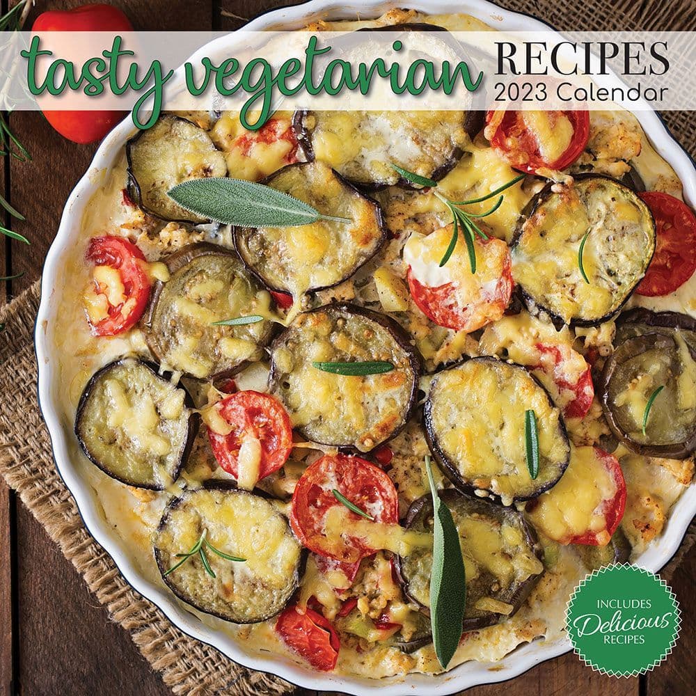 Tasty Vegetarian Recipes 2023 Wall Calendar