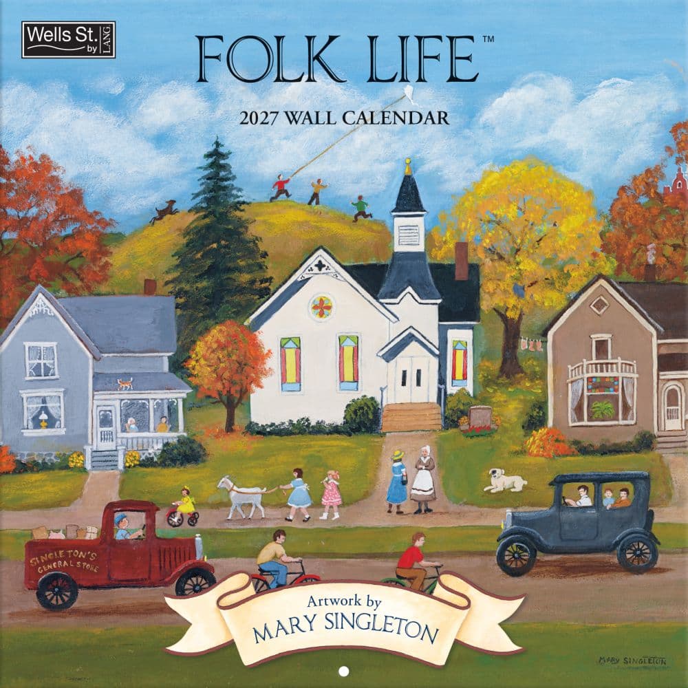 image Folk Life 2027 Wall Calendar by Mary Singleton