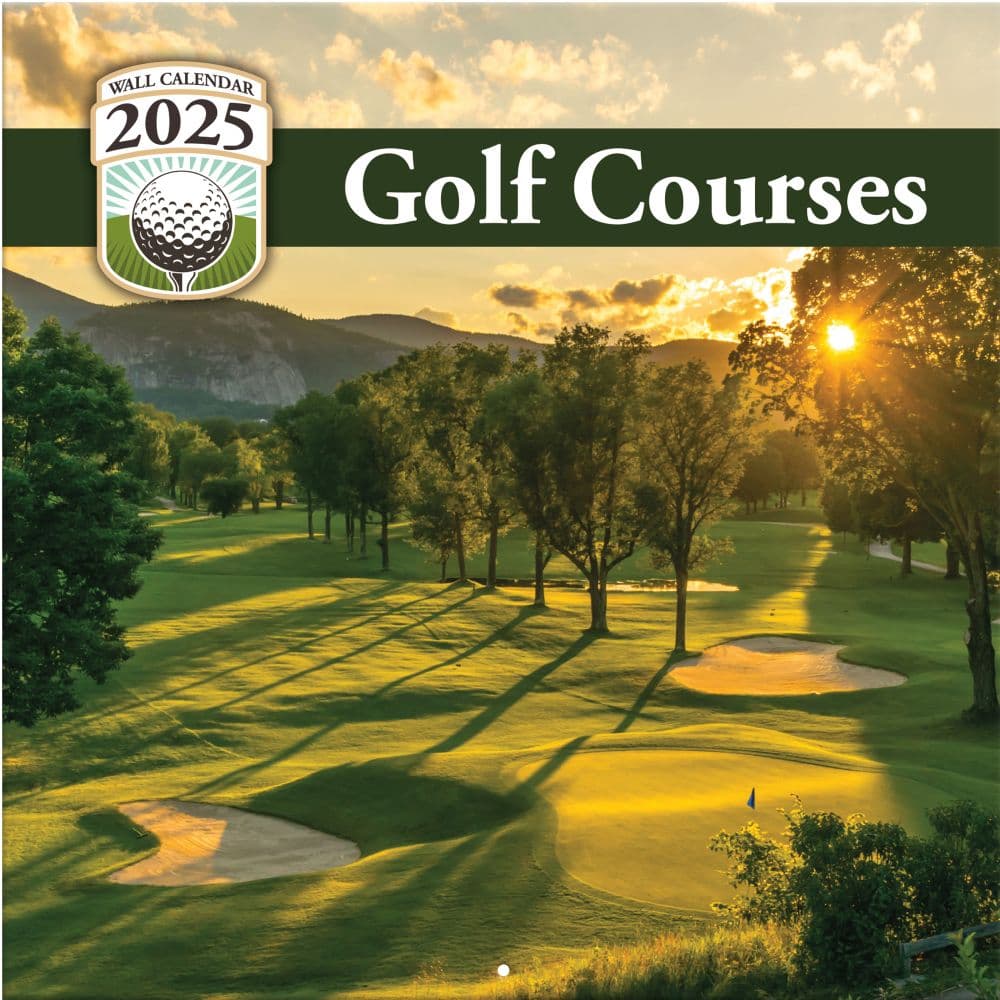 Golf Courses Photo 2025 Wall Calendar Main Image