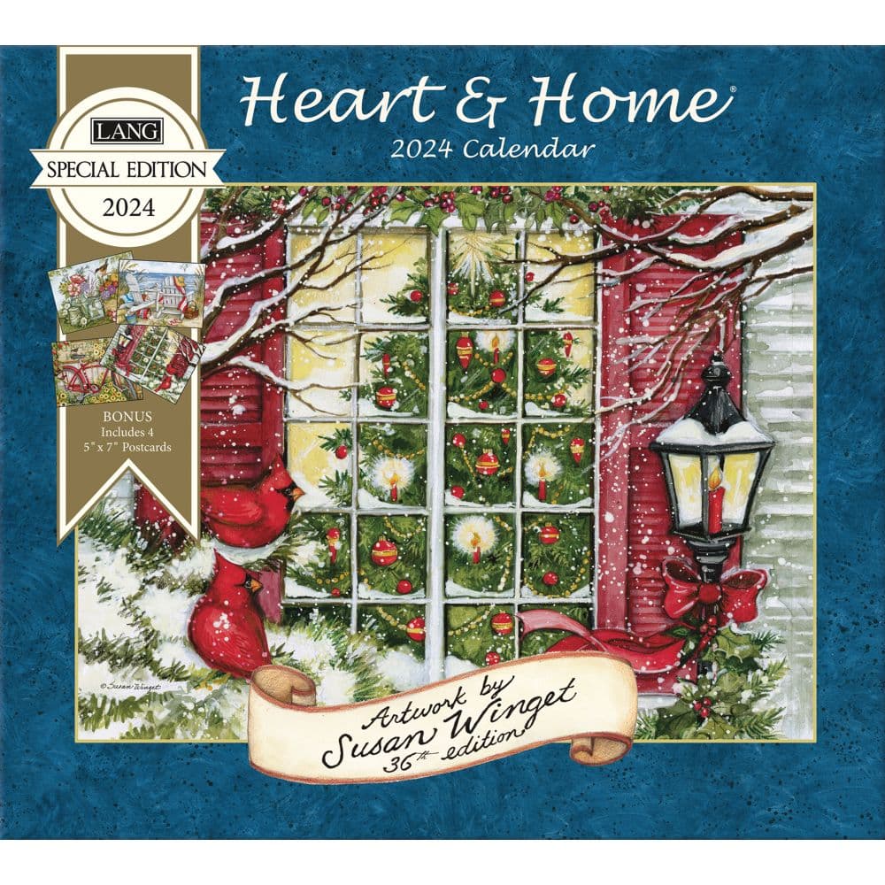 Heart And Home Bonus Print 2024 Wall Calendar