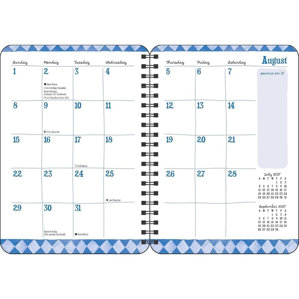 Diary of a Domestic Cat 2027 Monthly Planner by Sally Welchman Third Alternate Image