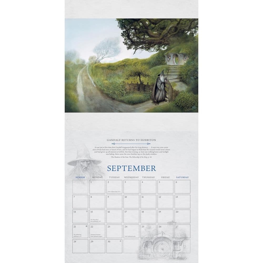 Tolkien 2025 Wall Calendar Second Alternate Image