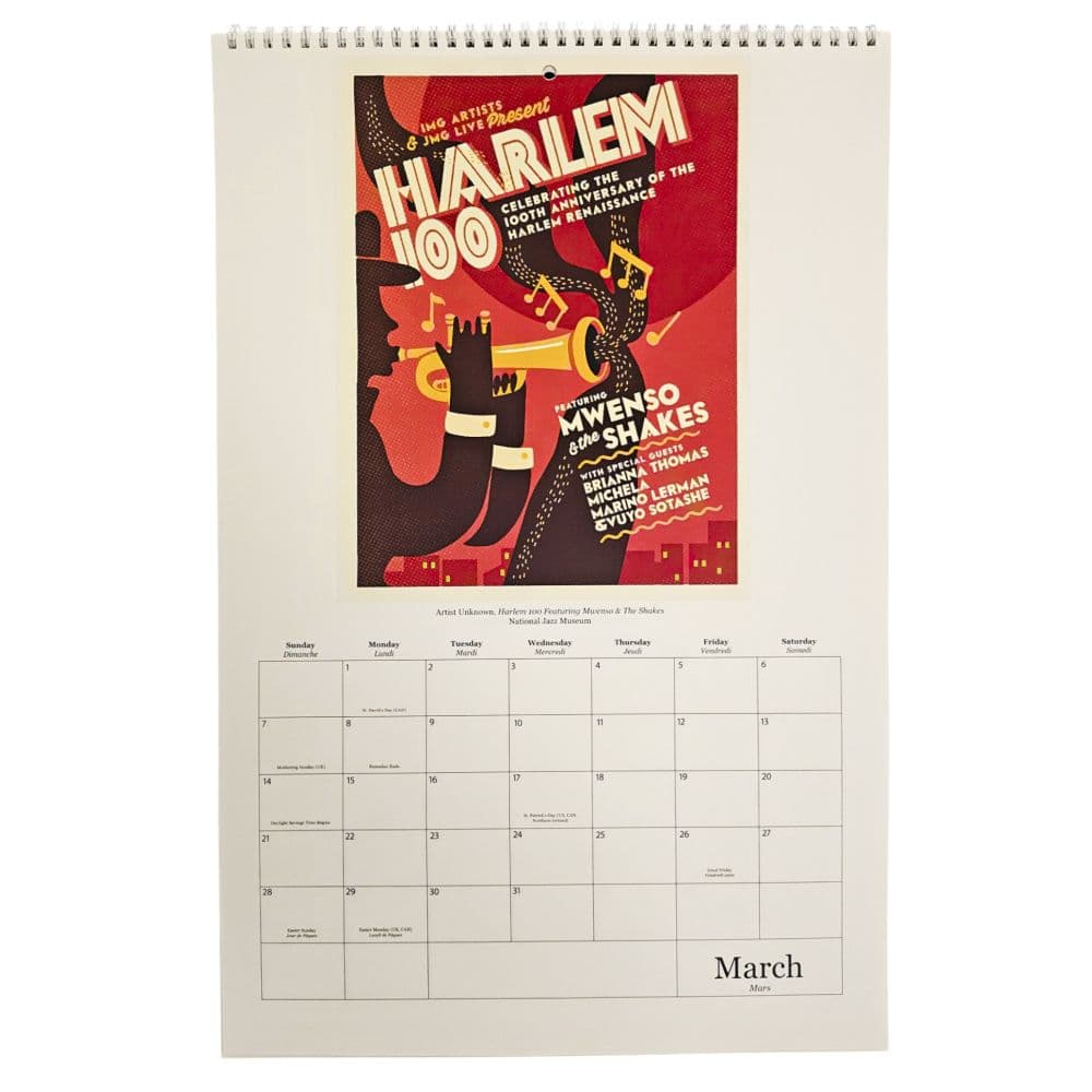 Harlem Renaissance 2027 Wall Calendar Fourth Alternate Image