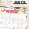 image Meadow Flowers Spiral Art 2026 Wall Calendar Third Alternate Image
