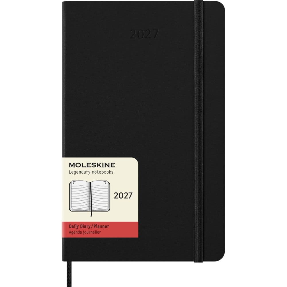 Moleskine Black Large Hard Cover 2027 Daily Planner Main Product Image