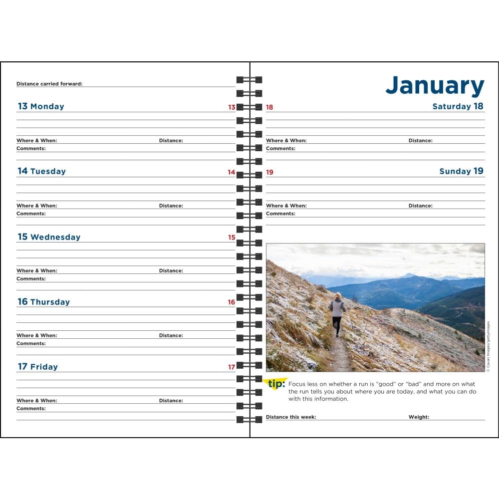 Runners Log 2025 Engagement 2025 Planner Second Alternate Image