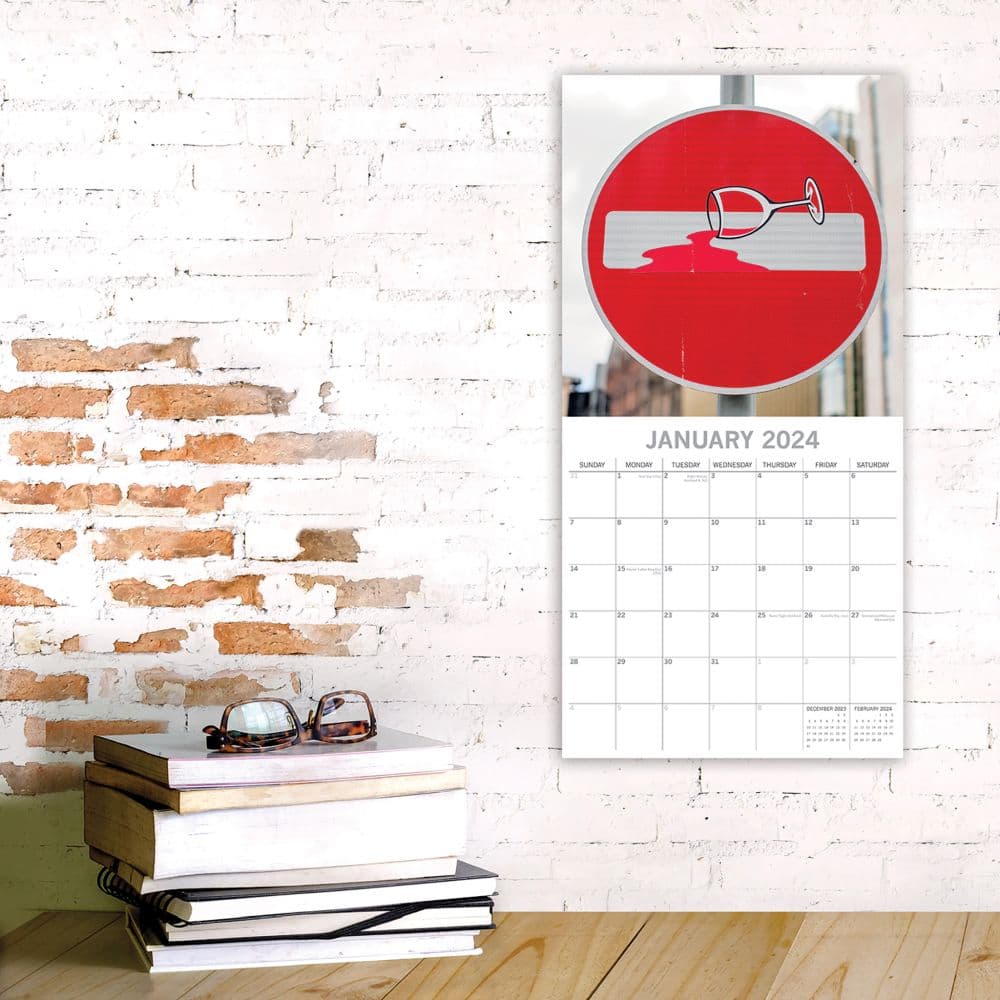 Danger Hilarious Road Signs 2024 Wall Calendar Fourth Alternate Image width=&quot;1000&quot; height=&quot;1000&quot;