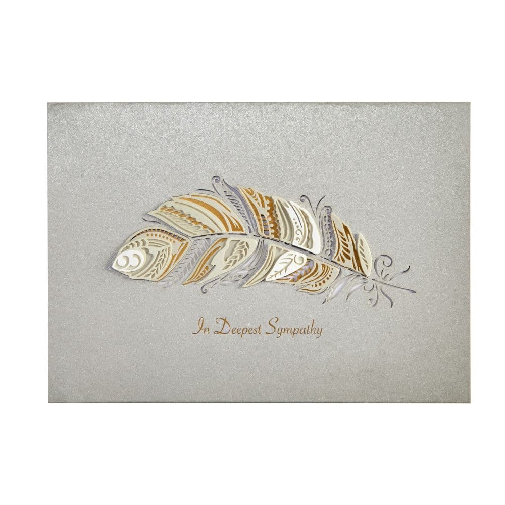 Feather Sympathy Card First Alternate Image width="1000" height="1000"