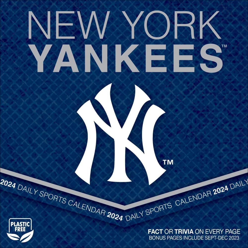 MLB New York Yankees 2024 Desk Calendar First Alternate Image width=&quot;1000&quot; height=&quot;1000&quot;