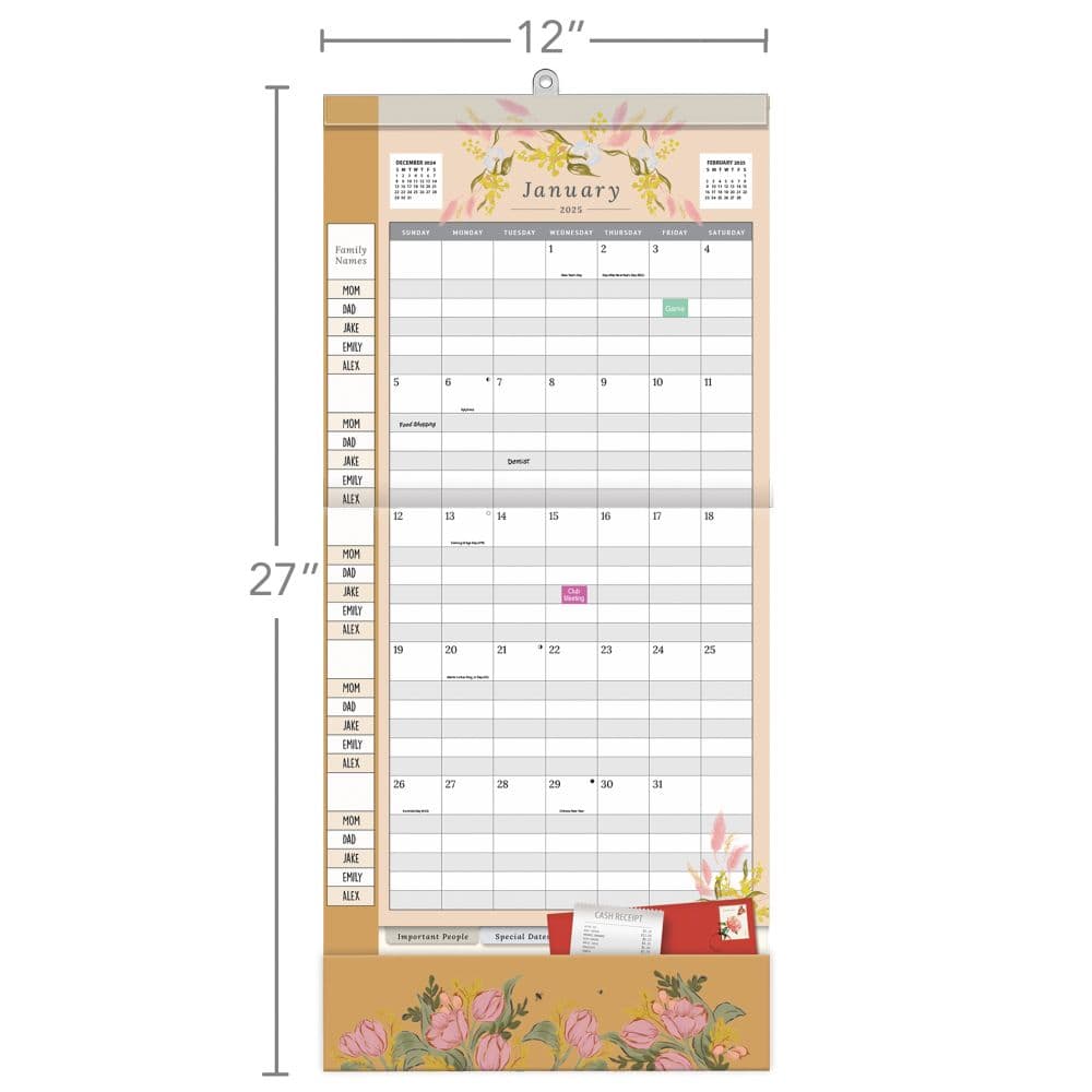 Just Breathe by Lily and Val 2025 Plan It Wall Calendar Sixth Alternate Image width="1000" height="1000"