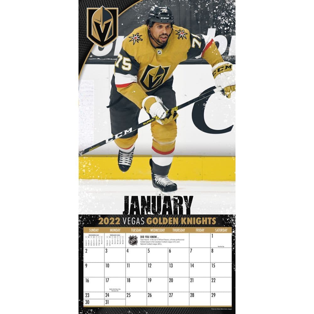 NHL Vegas Golden Knights 2022 Wall Calendar - Calendars.com