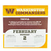 image NFL Washington Commanders 2026 Desk Calendar Third Alternate Image