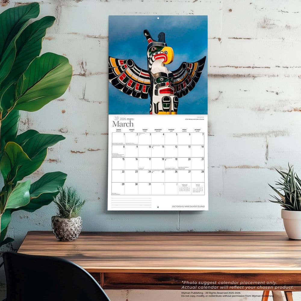 Victoria and Vancouver Island 2026 Wall Calendar Fourth Alternate Image