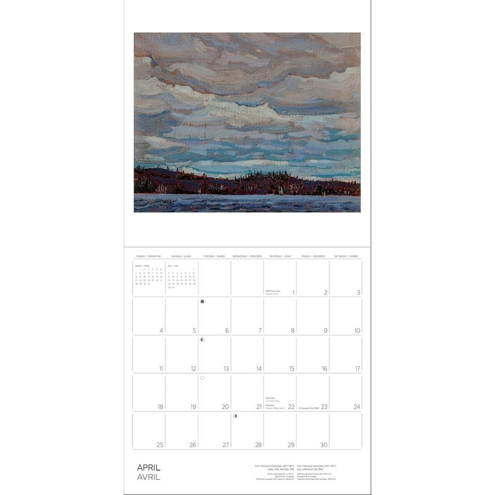 Tom Thomson 2027 Wall Calendar Fifth Alternate Image