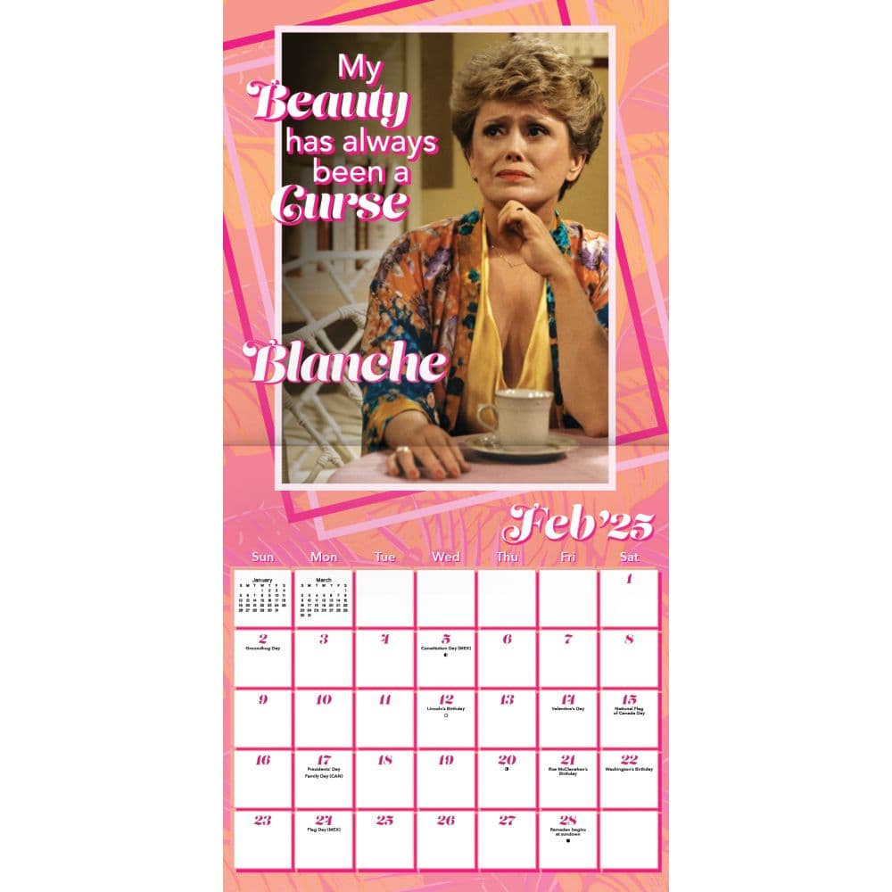 Golden Girls Exclusive with Bonus Print 2025 Wall Calendar - Calendars.com