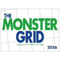 image Monster Grid 2026 Wall Calendar Main Product Image