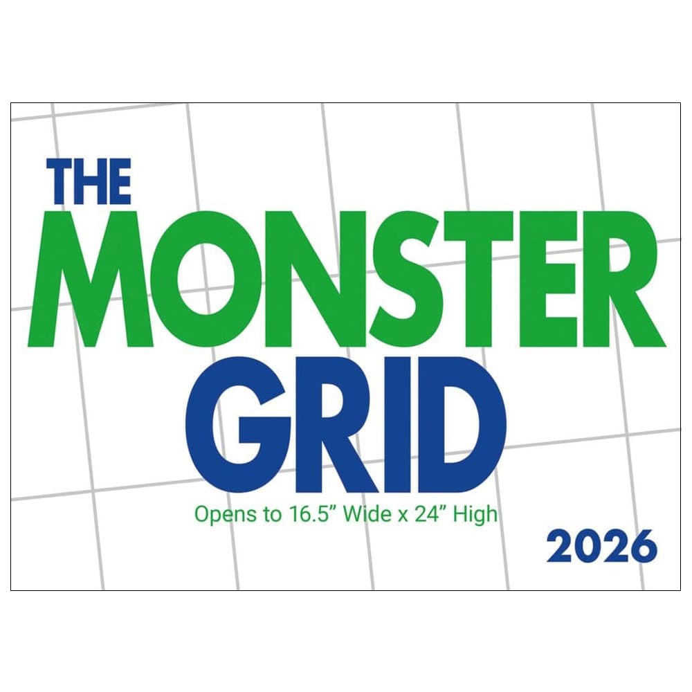 Monster Grid 2026 Wall Calendar Main Product Image