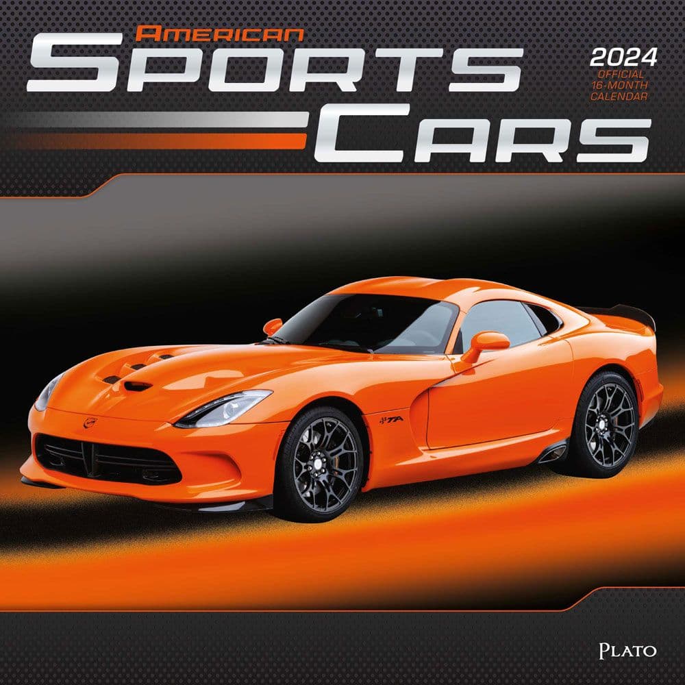 Sports Cars American 2024 Wall Calendar Main Product Image width=&quot;1000&quot; height=&quot;1000&quot;