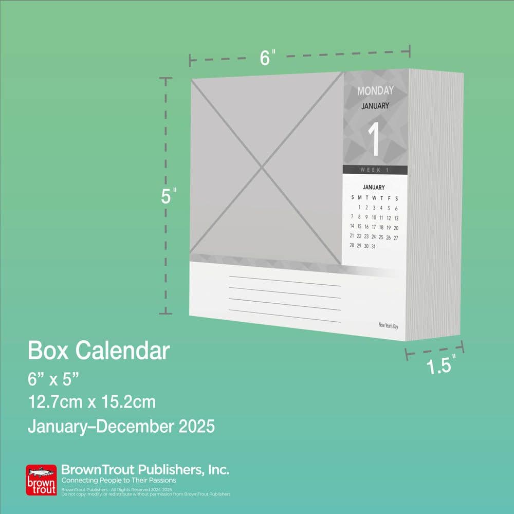 National Day 2025 Desk Calendar notes section