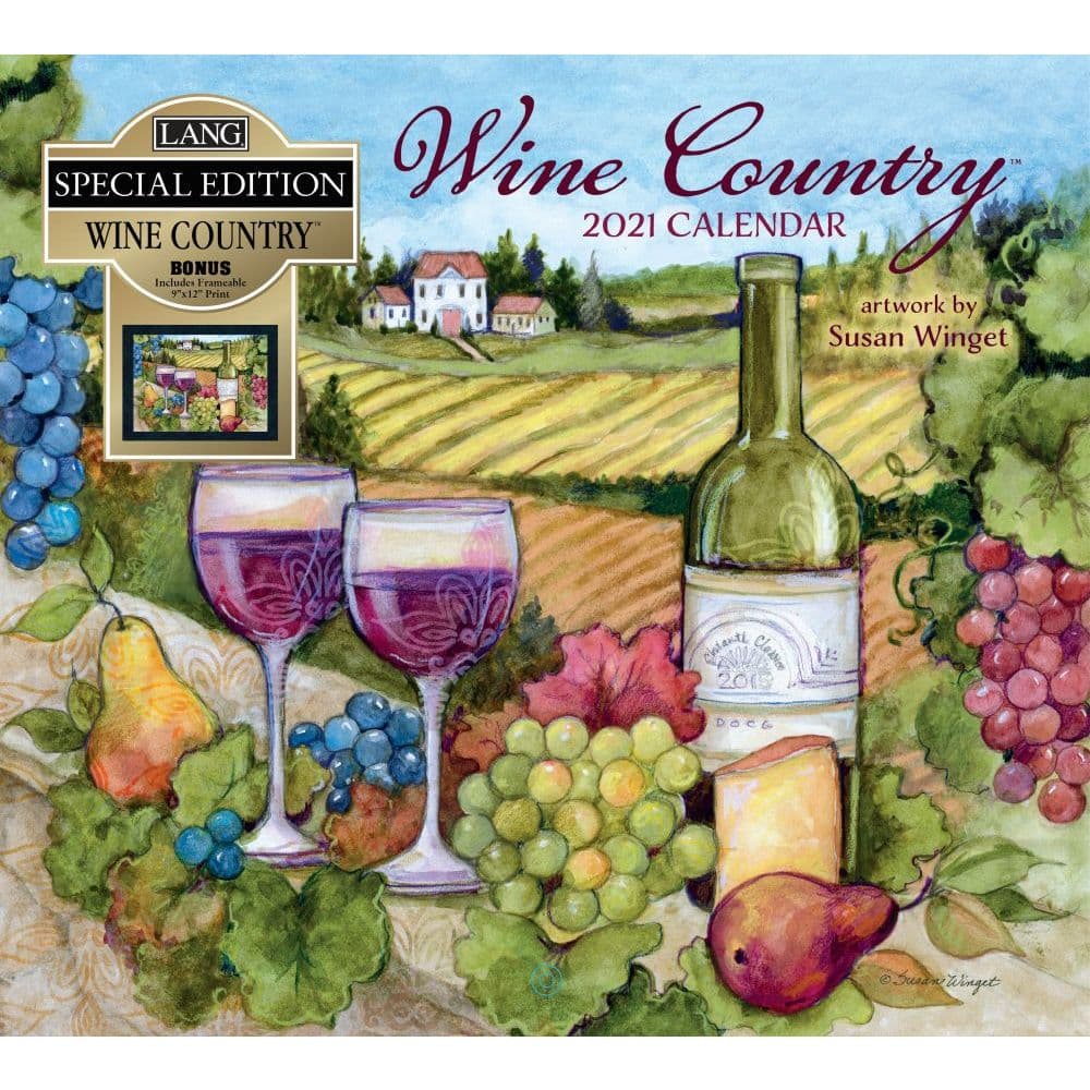 Wine Country Spec Edition Wall Calendar