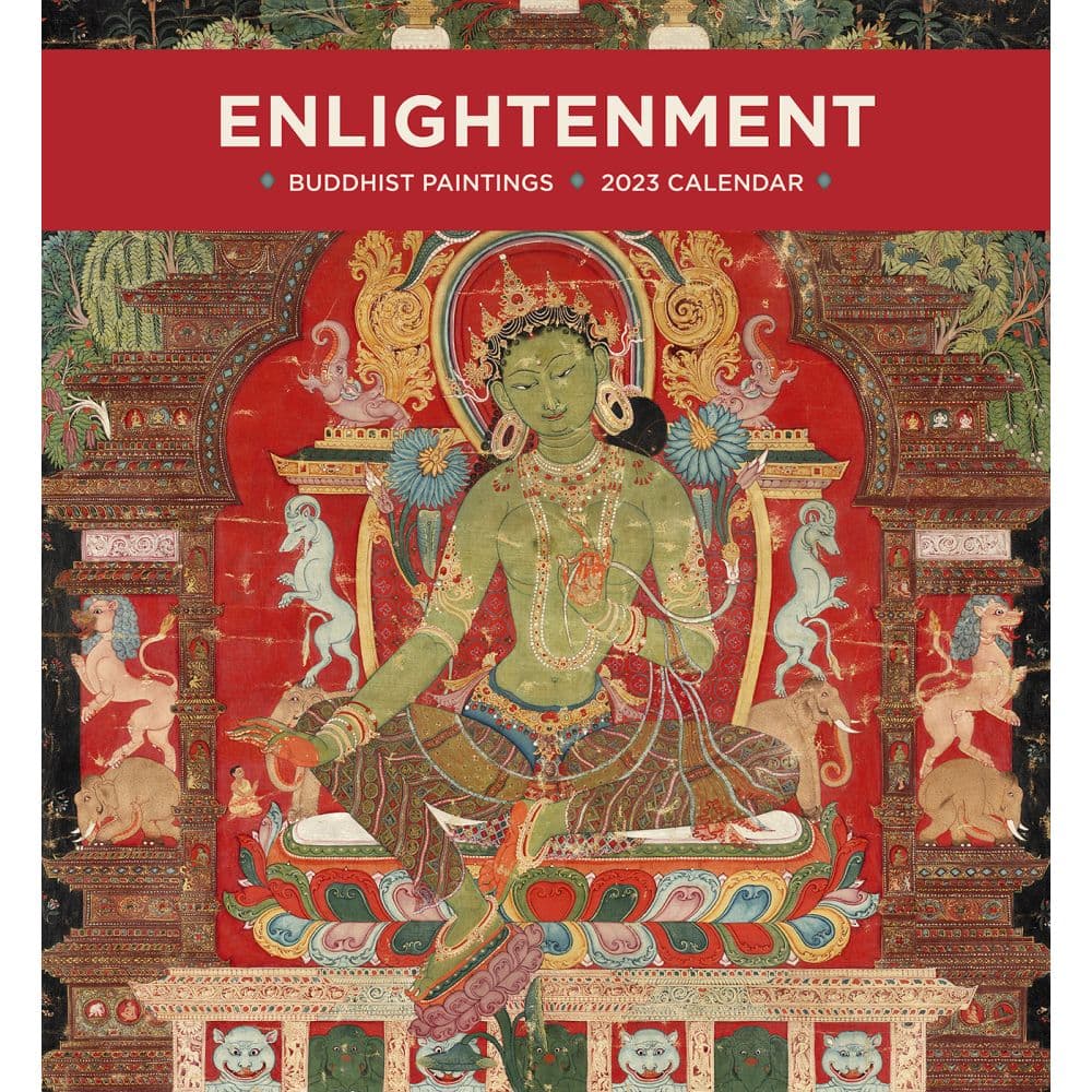 Enlightenment Buddhist Paintings 2023 Wall Calendar