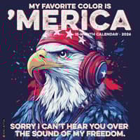 image My Favorite Color Is Merica 2026 Wall Calendar Main Image