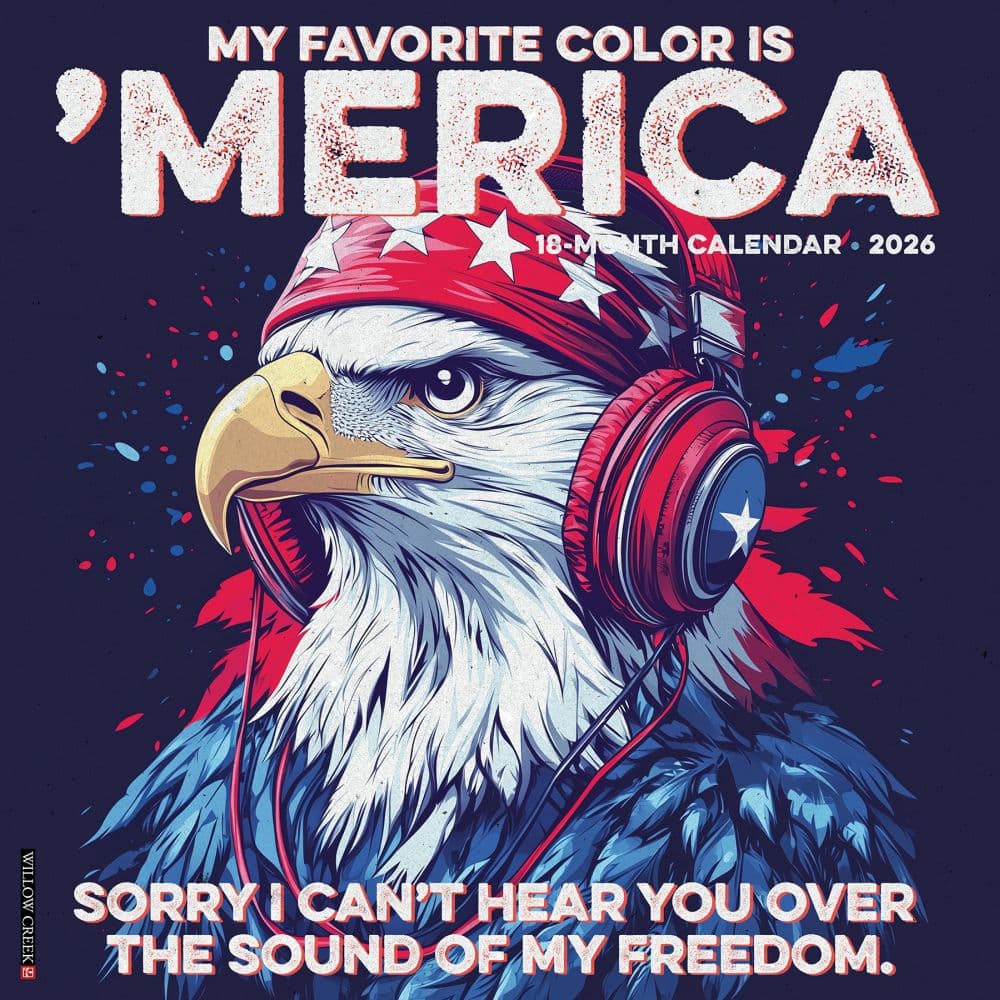 My Favorite Color Is Merica 2026 Wall Calendar Main Image
