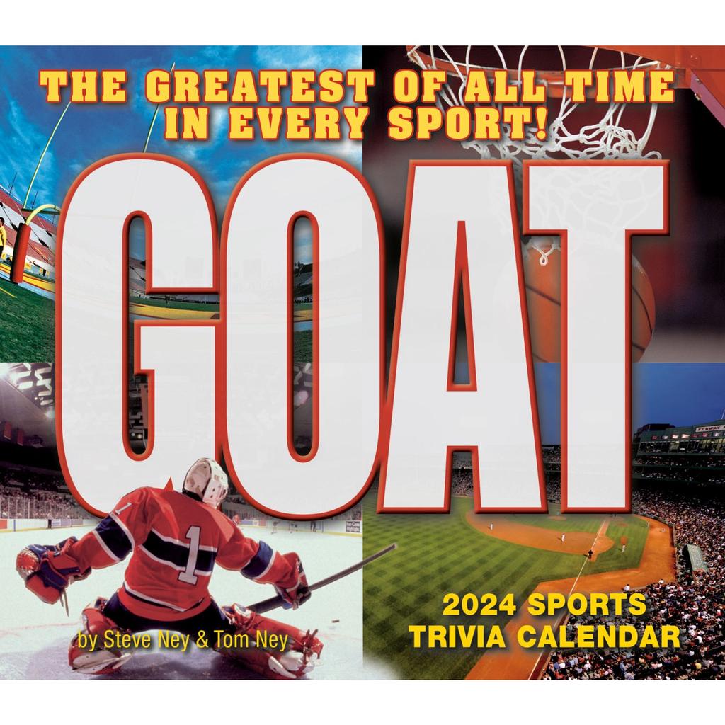 G.O.A.T. Sports Trivia 2024 Desk Calendar Third Alternate Image width=&quot;1000&quot; height=&quot;1000&quot;